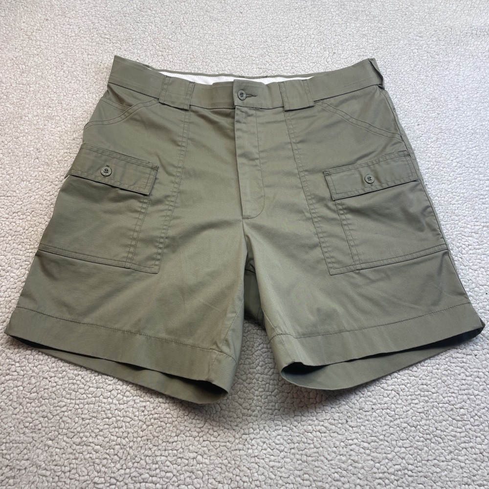 Sportif USA Men's Cargo Hiking Sailing Shorts Beige Size 34 Gorpcore 4" Inseam